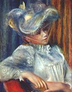Ренуар Женщина в шляпке 1895г